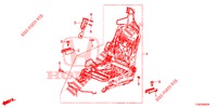 VORNE SITZKOMPONENTEN (D.) (SIEGE REGLAGE MANUEL) (TYPE R) für Honda CIVIC TYPE R 5 Türen 6 gang-Schaltgetriebe 2017