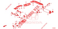 AUSPUFFROHR/SCHALLDAEMPFER (DIESEL) für Honda CIVIC TOURER DIESEL 1.6 COMFORT 5 Türen 6 gang-Schaltgetriebe 2014