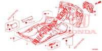 BODENMATTE/ISOLATOR  für Honda CIVIC TOURER DIESEL 1.6 COMFORT 5 Türen 6 gang-Schaltgetriebe 2014