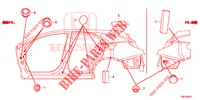 GUMMITUELLE (LATERAL) für Honda CIVIC TOURER DIESEL 1.6 COMFORT 5 Türen 6 gang-Schaltgetriebe 2014