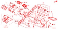 INSTRUMENT, ZIERSTUECK (COTE DE PASSAGER) (LH) für Honda CIVIC TOURER DIESEL 1.6 COMFORT 5 Türen 6 gang-Schaltgetriebe 2014