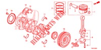 KURBELWELLE/KOLBEN (DIESEL) für Honda CIVIC TOURER DIESEL 1.6 COMFORT 5 Türen 6 gang-Schaltgetriebe 2014