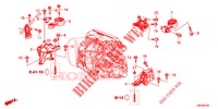 MOTORBEFESTIGUNGEN (DIESEL) für Honda CIVIC TOURER DIESEL 1.6 COMFORT 5 Türen 6 gang-Schaltgetriebe 2014