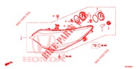 SCHEINWERFER  für Honda CIVIC TOURER DIESEL 1.6 COMFORT 5 Türen 6 gang-Schaltgetriebe 2014