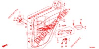 TUERVERKLEIDUNG, HINTEN(4D)  für Honda CIVIC TOURER DIESEL 1.6 COMFORT 5 Türen 6 gang-Schaltgetriebe 2014