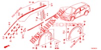 ZIERLEISTE/SCHUTZ  für Honda CIVIC TOURER DIESEL 1.6 COMFORT 5 Türen 6 gang-Schaltgetriebe 2014