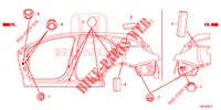 GUMMITUELLE (LATERAL) für Honda CIVIC TOURER DIESEL 1.6 S 5 Türen 6 gang-Schaltgetriebe 2014