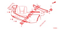 HINTERER STOSSFAENGER  für Honda CIVIC TOURER DIESEL 1.6 S 5 Türen 6 gang-Schaltgetriebe 2014