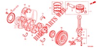 KURBELWELLE/KOLBEN (DIESEL) für Honda CIVIC TOURER DIESEL 1.6 S 5 Türen 6 gang-Schaltgetriebe 2014