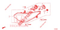 SCHEINWERFER  für Honda CIVIC TOURER DIESEL 1.6 S 5 Türen 6 gang-Schaltgetriebe 2014