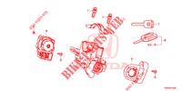 SCHLIESSZYLINDER KOMPONENTEN  für Honda CIVIC TOURER DIESEL 1.6 S 5 Türen 6 gang-Schaltgetriebe 2014