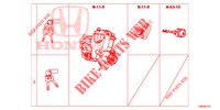 SCHLOSSZYLINDER (SATZ)(LH)  für Honda CIVIC TOURER DIESEL 1.6 S 5 Türen 6 gang-Schaltgetriebe 2014