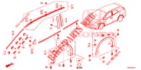 ZIERLEISTE/SCHUTZ  für Honda CIVIC TOURER DIESEL 1.6 S 5 Türen 6 gang-Schaltgetriebe 2014