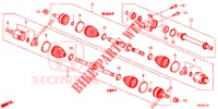 ANTRIEBSWELLE, VORNE/HALBWELLE (DIESEL) (1.6L) für Honda CIVIC TOURER DIESEL 1.6 EXECUTIVE 5 Türen 6 gang-Schaltgetriebe 2014