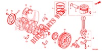 KURBELWELLE/KOLBEN (DIESEL) für Honda CIVIC TOURER DIESEL 1.6 EXECUTIVE 5 Türen 6 gang-Schaltgetriebe 2014