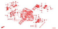 MOTORBEFESTIGUNGEN (DIESEL) für Honda CIVIC TOURER DIESEL 1.6 EXECUTIVE 5 Türen 6 gang-Schaltgetriebe 2014