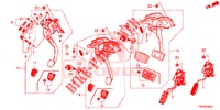 PEDAL (LH) für Honda CIVIC TOURER DIESEL 1.6 EXECUTIVE 5 Türen 6 gang-Schaltgetriebe 2014