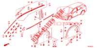 ZIERLEISTE/SCHUTZ  für Honda CIVIC TOURER DIESEL 1.6 EXECUTIVE 5 Türen 6 gang-Schaltgetriebe 2014