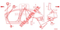 GUMMITUELLE (LATERAL) für Honda CIVIC TOURER 1.8 EXECUTIVE 5 Türen 6 gang-Schaltgetriebe 2014