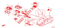 INNENLEUCHTE  für Honda CIVIC TOURER 1.8 EXECUTIVE 5 Türen 6 gang-Schaltgetriebe 2014