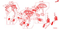 PEDAL (LH) für Honda CIVIC TOURER 1.8 EXECUTIVE 5 Türen 6 gang-Schaltgetriebe 2014