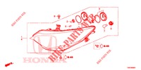 SCHEINWERFER  für Honda CIVIC TOURER 1.8 EXECUTIVE 5 Türen 6 gang-Schaltgetriebe 2014