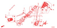 TUERSCHLOESSER, HINTEN/AEUSSERER GRIFF  für Honda CIVIC TOURER 1.8 EXECUTIVE 5 Türen 6 gang-Schaltgetriebe 2014