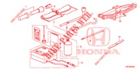 WERKZEUGE/WAGENHEBER  für Honda CIVIC TOURER 1.8 EXECUTIVE 5 Türen 6 gang-Schaltgetriebe 2014
