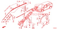 ZIERLEISTE/SCHUTZ  für Honda CIVIC TOURER 1.8 EXECUTIVE 5 Türen 6 gang-Schaltgetriebe 2014