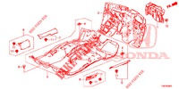 BODENMATTE/ISOLATOR  für Honda CIVIC TOURER 1.8 EXECUTIVE 5 Türen 5 gang automatikgetriebe 2014