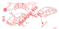 EMBLEME/WARNETIKETTEN  für Honda CIVIC TOURER 1.8 EXECUTIVE 5 Türen 5 gang automatikgetriebe 2014