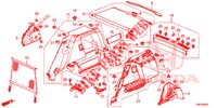 KOFFERRAUM SEITENVERKL.  für Honda CIVIC TOURER 1.8 EXECUTIVE 5 Türen 5 gang automatikgetriebe 2014