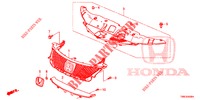 GRILL, VORNE/ZIERLEISTE  für Honda CIVIC TOURER DIESEL 1.6 COMFORT 5 Türen 6 gang-Schaltgetriebe 2015
