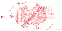 GUMMITUELLE (INFERIEUR) für Honda CIVIC TOURER DIESEL 1.6 COMFORT 5 Türen 6 gang-Schaltgetriebe 2015