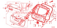 HECKKLAPPENPLATTE(2D)  für Honda CIVIC TOURER DIESEL 1.6 COMFORT 5 Türen 6 gang-Schaltgetriebe 2015