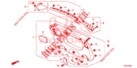 HECKKLAPPENVERKLEIDUNG/ TAFELVERKLEIDUNG, HINTEN(2D)  für Honda CIVIC TOURER DIESEL 1.6 COMFORT 5 Türen 6 gang-Schaltgetriebe 2015