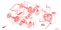 KLIMAANLAGE (COMPRESSEUR) (DIESEL) für Honda CIVIC TOURER DIESEL 1.6 COMFORT 5 Türen 6 gang-Schaltgetriebe 2015