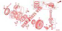 KURBELWELLE/KOLBEN (DIESEL) für Honda CIVIC TOURER DIESEL 1.6 COMFORT 5 Türen 6 gang-Schaltgetriebe 2015