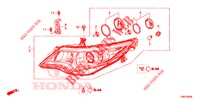 SCHEINWERFER  für Honda CIVIC TOURER DIESEL 1.6 COMFORT 5 Türen 6 gang-Schaltgetriebe 2015