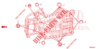 GUMMITUELLE (INFERIEUR) für Honda CIVIC TOURER DIESEL 1.6 EXECUTIVE 5 Türen 6 gang-Schaltgetriebe 2015