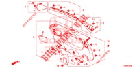 HECKKLAPPENVERKLEIDUNG/ TAFELVERKLEIDUNG, HINTEN(2D)  für Honda CIVIC TOURER DIESEL 1.6 EXECUTIVE 5 Türen 6 gang-Schaltgetriebe 2015