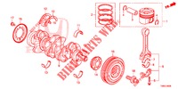 KURBELWELLE/KOLBEN (DIESEL) für Honda CIVIC TOURER DIESEL 1.6 EXECUTIVE 5 Türen 6 gang-Schaltgetriebe 2015