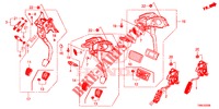 PEDAL (LH) für Honda CIVIC TOURER DIESEL 1.6 EXECUTIVE 5 Türen 6 gang-Schaltgetriebe 2015