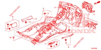 BODENMATTE/ISOLATOR  für Honda CIVIC TOURER DIESEL 1.6 S 5 Türen 6 gang-Schaltgetriebe 2015