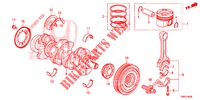 KURBELWELLE/KOLBEN (DIESEL) für Honda CIVIC TOURER DIESEL 1.6 S 5 Türen 6 gang-Schaltgetriebe 2015