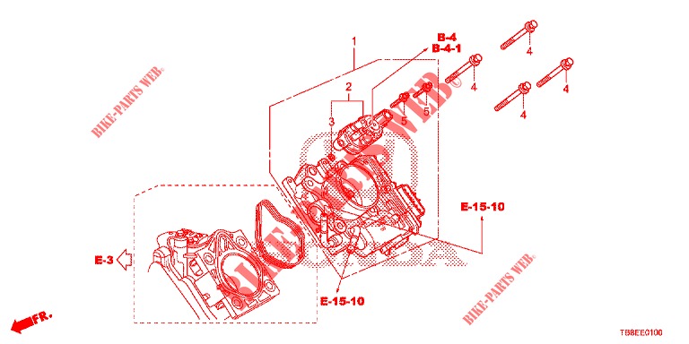 DROSSELKLAPPENGEHAEUSE('84,'85)  für Honda CIVIC TOURER 1.8 COMFORT 5 Türen 6 gang-Schaltgetriebe 2015