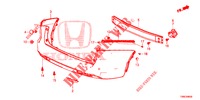 HINTERER STOSSFAENGER  für Honda CIVIC TOURER 1.8 EXECUTIVE NAVI 5 Türen 6 gang-Schaltgetriebe 2015