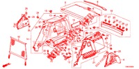 KOFFERRAUM SEITENVERKL.  für Honda CIVIC TOURER 1.8 EXECUTIVE NAVI 5 Türen 6 gang-Schaltgetriebe 2015