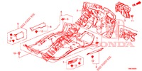 BODENMATTE/ISOLATOR  für Honda CIVIC TOURER 1.8 EXECUTIVE NAVI 5 Türen 5 gang automatikgetriebe 2015