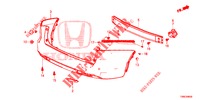 HINTERER STOSSFAENGER  für Honda CIVIC TOURER 1.8 EXECUTIVE NAVI 5 Türen 5 gang automatikgetriebe 2015